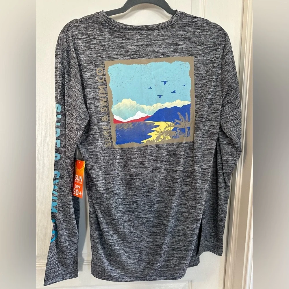 Surf & Co SPF 50+ Long Sleeve Swim Shirt - Size Men’s Large - NWT